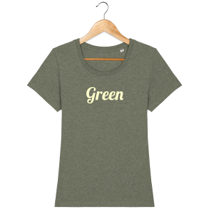 t-shirt-bio-brode-green-bottlegreen-beige_mid-heather-khaki_face